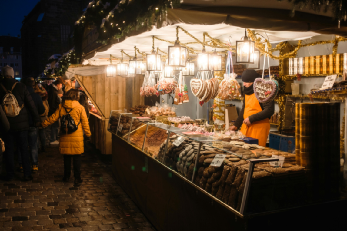 Nuremberg, Allemagne : Le Christkindlesmarkt
